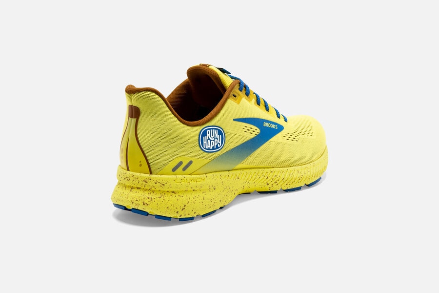 Brooks Launch 8 Road Running Shoes Womens Yellow/Blue 746083-OWH